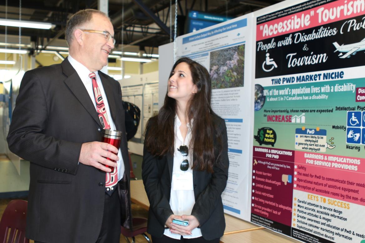 Students showcasing their projects at CREATE 2019 and Research Week